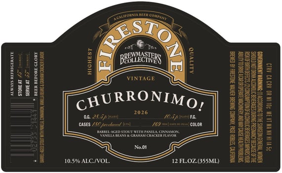 2026 Firestone Walker Churronimo! 12-oz Bottles