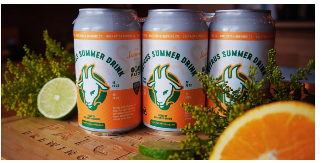 Fresh From Goat Patch Brewing: Citrus Summer Drink Fruited Pale Ale