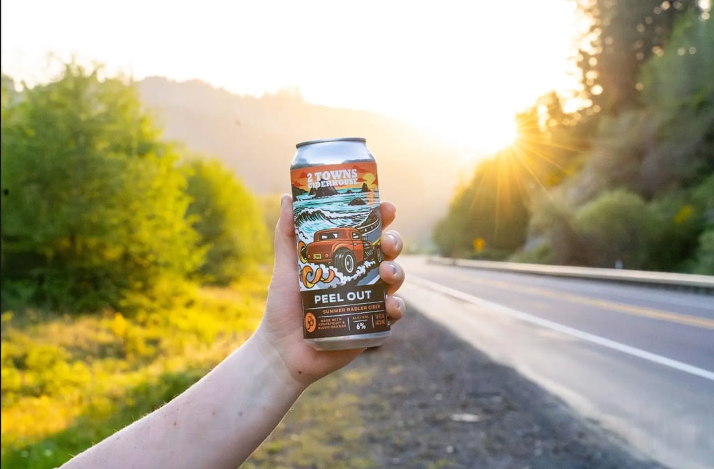 2 Towns Ciderhouse Launches Peel Out PNW Grapefruit Radler