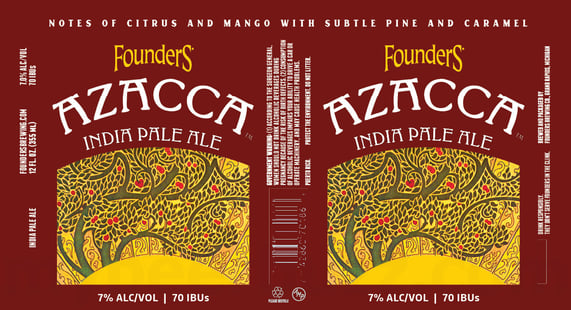 2026 Founders Brewing Azacca IPA 12-oz Cans