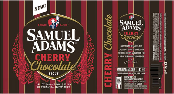 2026 Samuel Adams CHerry Chocolate STout 12-oz Cans