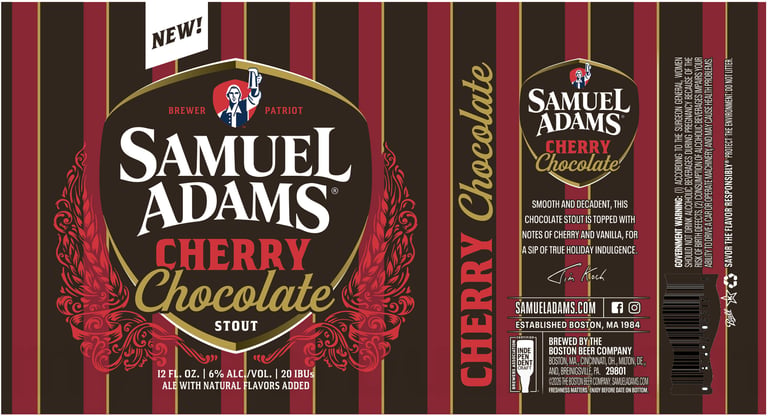 2026 Samuel Adams CHerry Chocolate STout 12-oz Cans