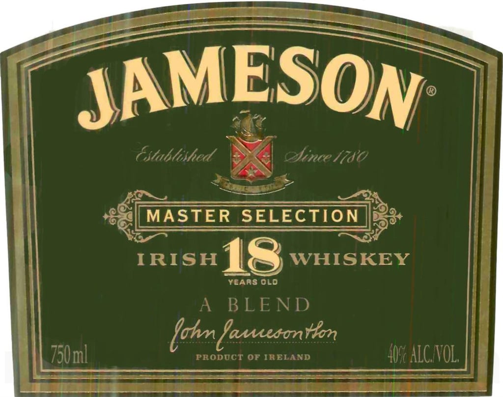 Jameson Master Selection 18 Year Irish Whiskey Blend