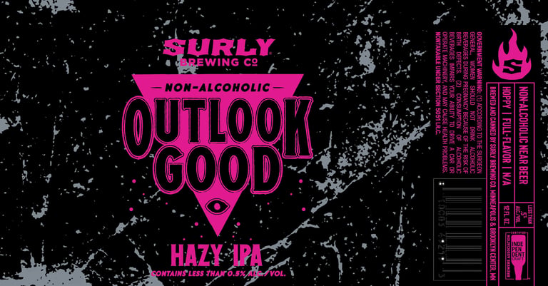 2026 Surly Non-Alcoholic Outlook Good Hazy IPA 12-oz Cans