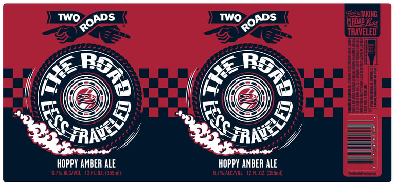 2026 Two Roads The Road Less Traveled Hoppy Amber Ale 12-oz Cans