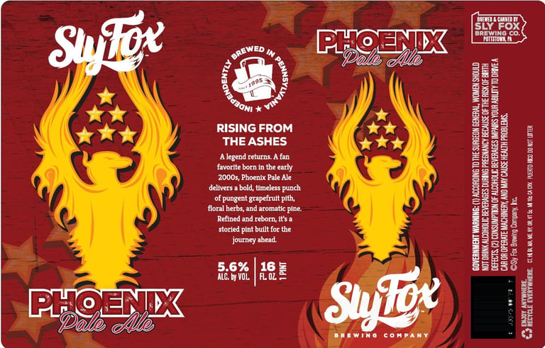2026 Sly Fox Phoenix Pale Ale 16-oz Cans