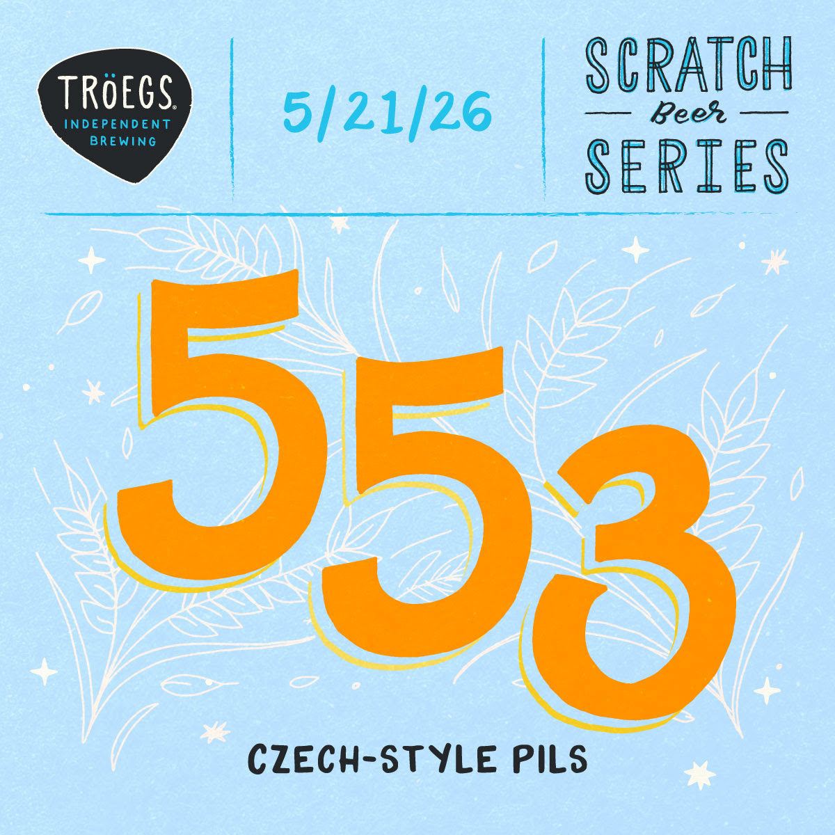 Tröegs Scratch # 553 Czech-Style Pilsner