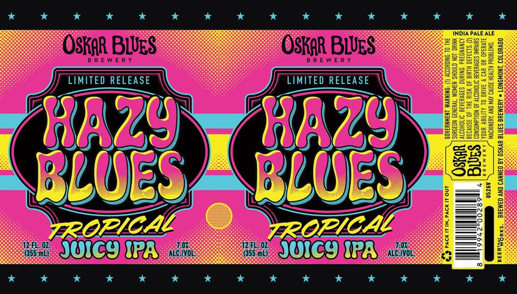 Oskar Blues Adding Hazy Blues Tropical Juicy IPA