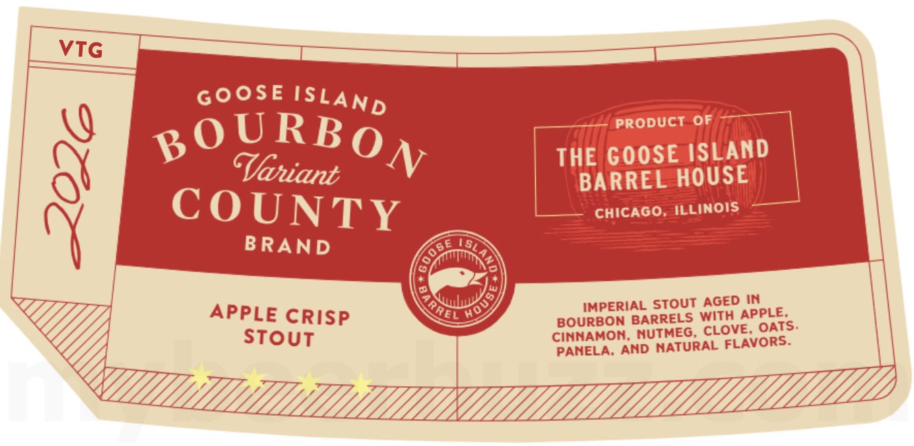 Goose Island Bourbon County Brand Stout Apple Crisp 16.9-oz Bottles