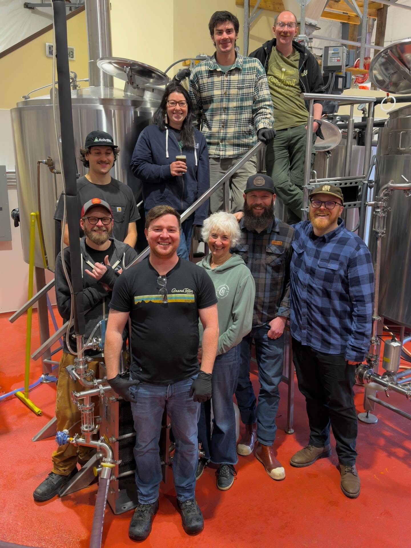 Tapping Chuckanut and Icicle Collab Brew Franconian Lager